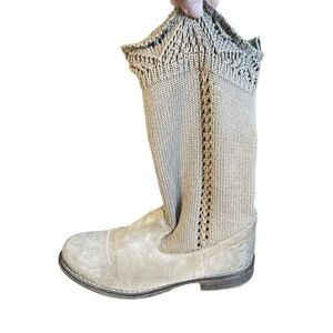 Twin-Set Suede Knit Festival Boot 38 (7)